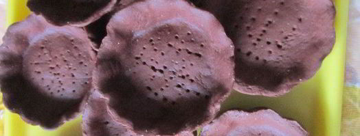 шоколадные корзинки с тыквенным кремом и черносливом в коньяке. Шаг 2