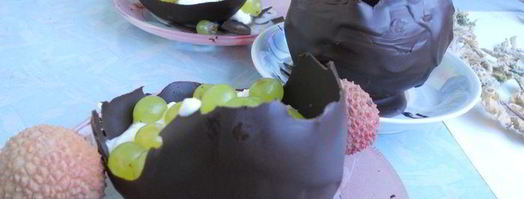 шоколадные креманки с начинкой. Шаг 7