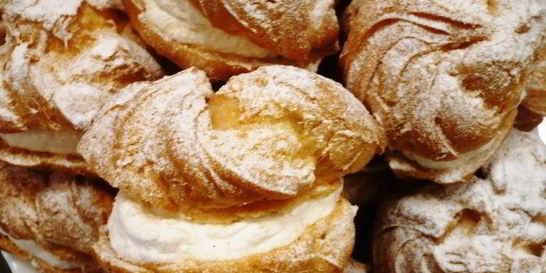 Шу с яблочно-сливочным кремом