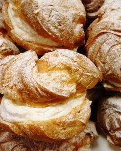 Шу с яблочно-сливочным кремом