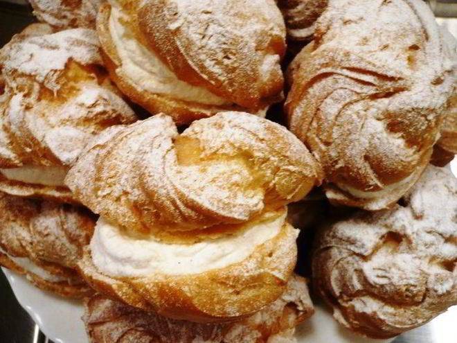 Рецепт шу с яблочно-сливочным кремом