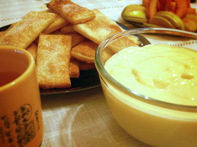 Рецепт слоеных коржиков с заварным кремом