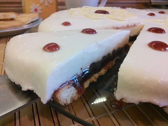 Рецепт снежного крема-торта