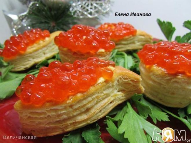 Рецепт яичного крема с красной икрой