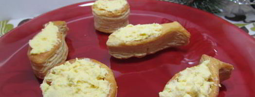 яичный крем с красной икрой. Шаг 4