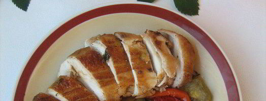 запеченная курица с травами, тыквенным крем-брюле и овощами осенняя рапсодия. Шаг 4