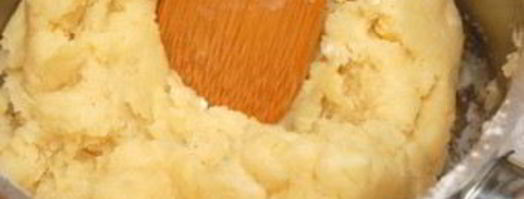 заварное тесто с творожным кремом. Шаг 3