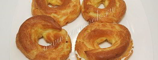 заварные кольца с творожным кремом. Шаг 14