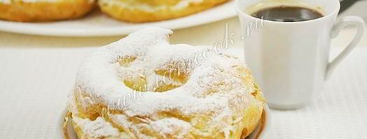 заварные кольца с творожным кремом. Шаг 16