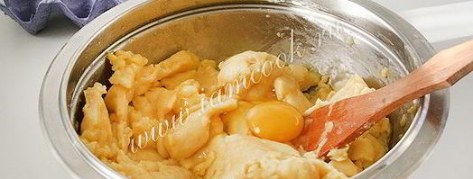 заварные кольца с творожным кремом. Шаг 6