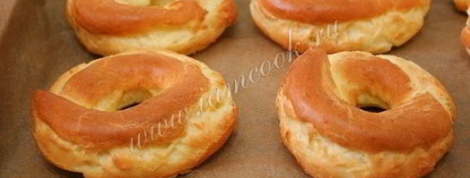 заварные кольца с творожным кремом. Шаг 10