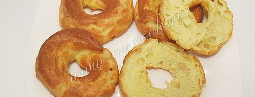 заварные кольца с творожным кремом. Шаг 12