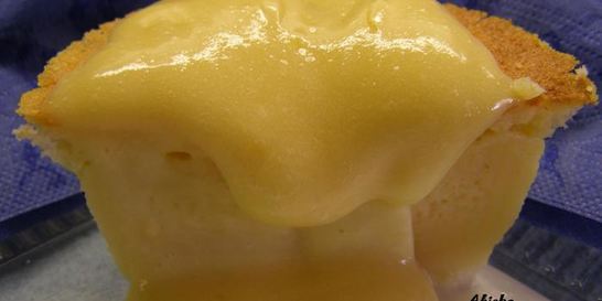 Лаймовый пудинг с лимонным кердом