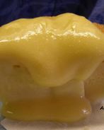 Лаймовый пудинг с лимонным кердом