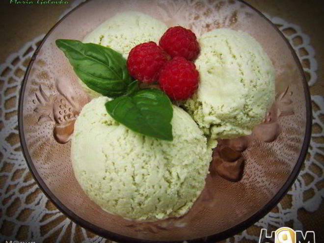 Рецепт базиликового мороженого