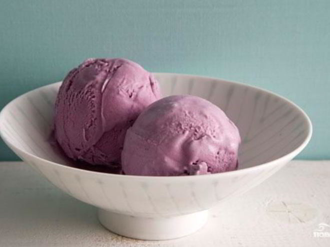 Рецепт черничного мороженого