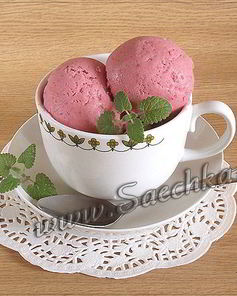 Домашнее клубничное мороженое