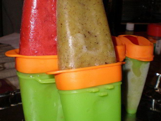 Рецепт фруктового мороженого из клубники и киви