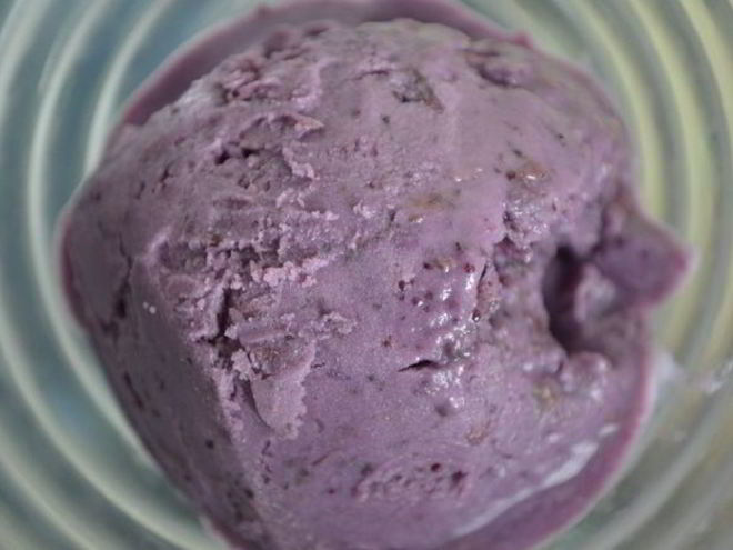 Рецепт идеала — черничного мороженого