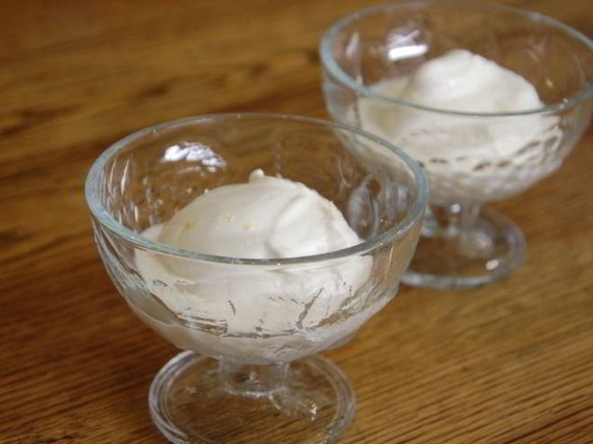 Рецепт лимонно-сметанного мороженое