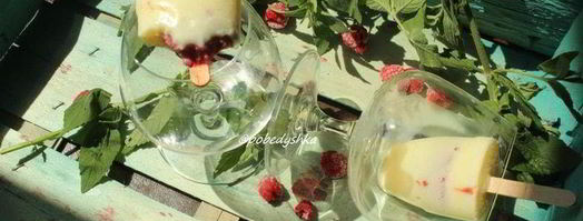 молочное мороженое с малиновым конфи. Шаг 13