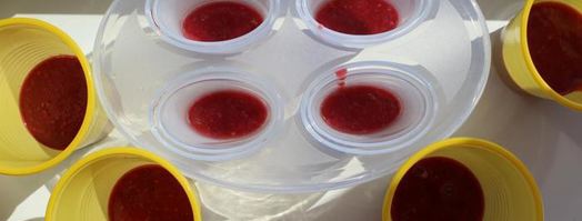 молочное мороженое с малиновым конфи. Шаг 5