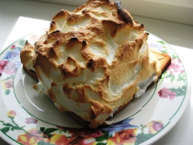 Рецепт мороженого аляска запеченное в духовке