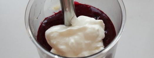 мороженое из черной смородины и йогурта. Шаг 5