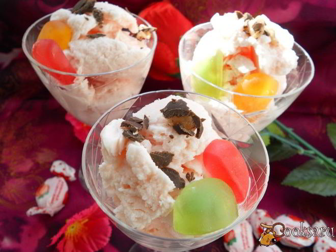 Рецепт мороженого из конфет