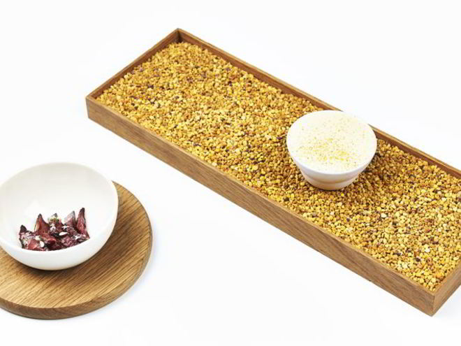 Рецепт мороженого из воска и пыльцы и сушеное яблоко с темным медом и бузиной