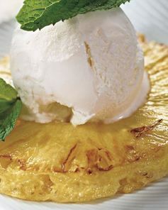 Мороженое с ананасом