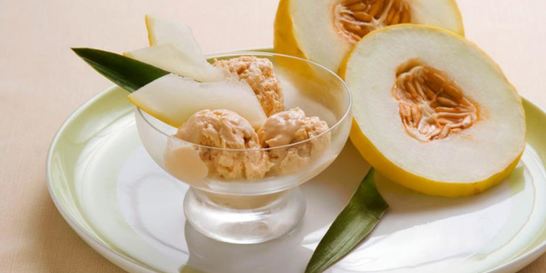 Мороженое с дыней