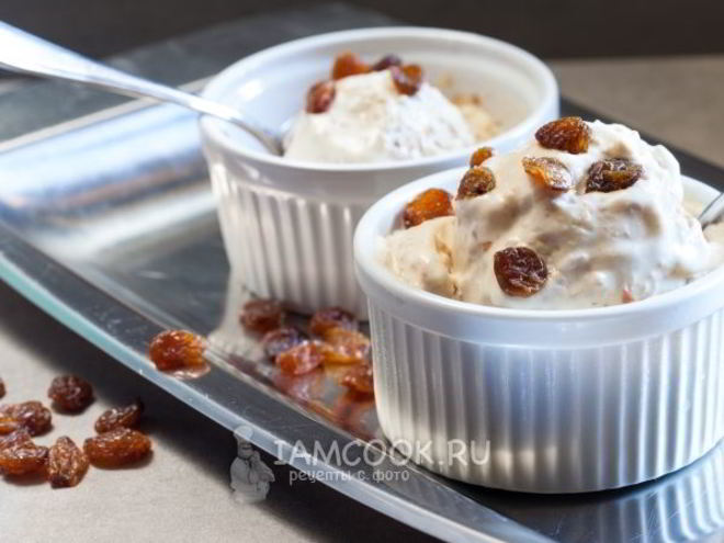 Рецепт мороженого с изюмом