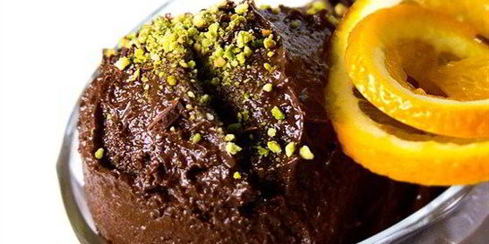 Мороженое шоколадно-апельсиновое