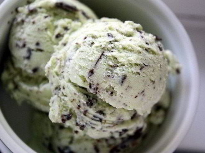 Рецепт мятного мороженого с шоколадной крошкой