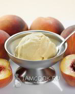 Персиковое мороженое для фризера