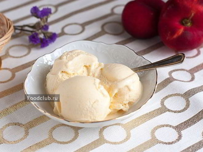 Рецепт персикового мороженого