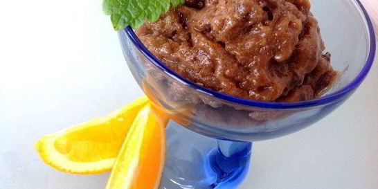 Постное шоколадное мороженое