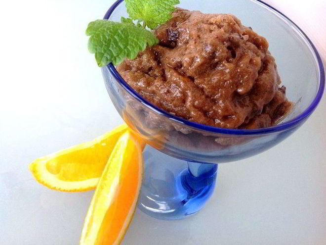 Рецепт постного шоколадного мороженого