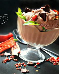Шоколадное мороженое c красным перцем