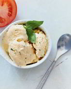 Томатное мороженое с базиликом