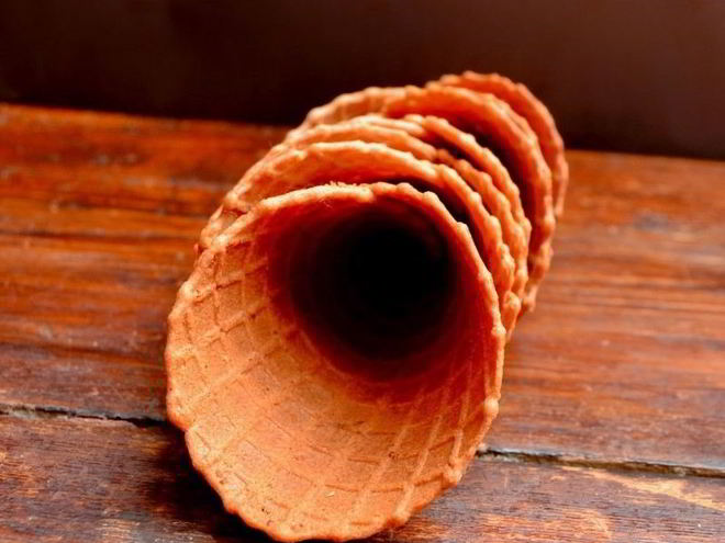 Рецепт вафельных стаканчиков для мороженого