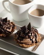 Бананово-кофейный мусс в корзиночках