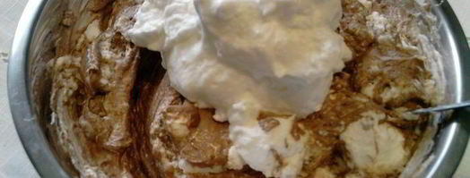 безе с шоколадным муссом и фруктами. Шаг 2