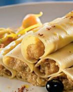 Каннеллони с фруктовым муссом