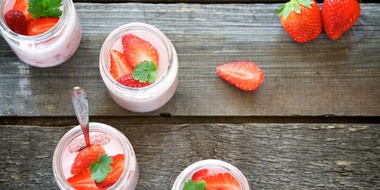 Клубничный мусс с йогуртом