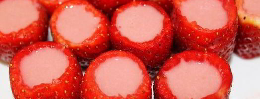 клубничный мусс в клубнике. Шаг 6