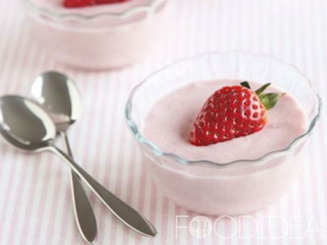 Рецепт клубничного зефирного мусса