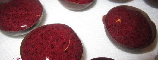 конфеты с черничным муссом. Шаг 4