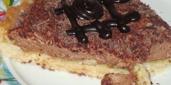 Кростата с шоколадным муссом